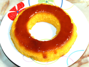 南瓜の焼きプリン風ケーキ