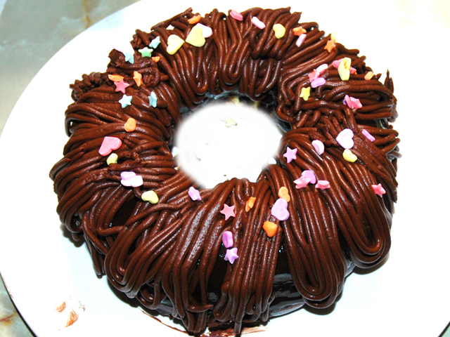 チョコモンブラン風リングケーキ