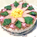 酢飯じゃない！ひき肉と卵のお花のチラシ寿司のレシピ